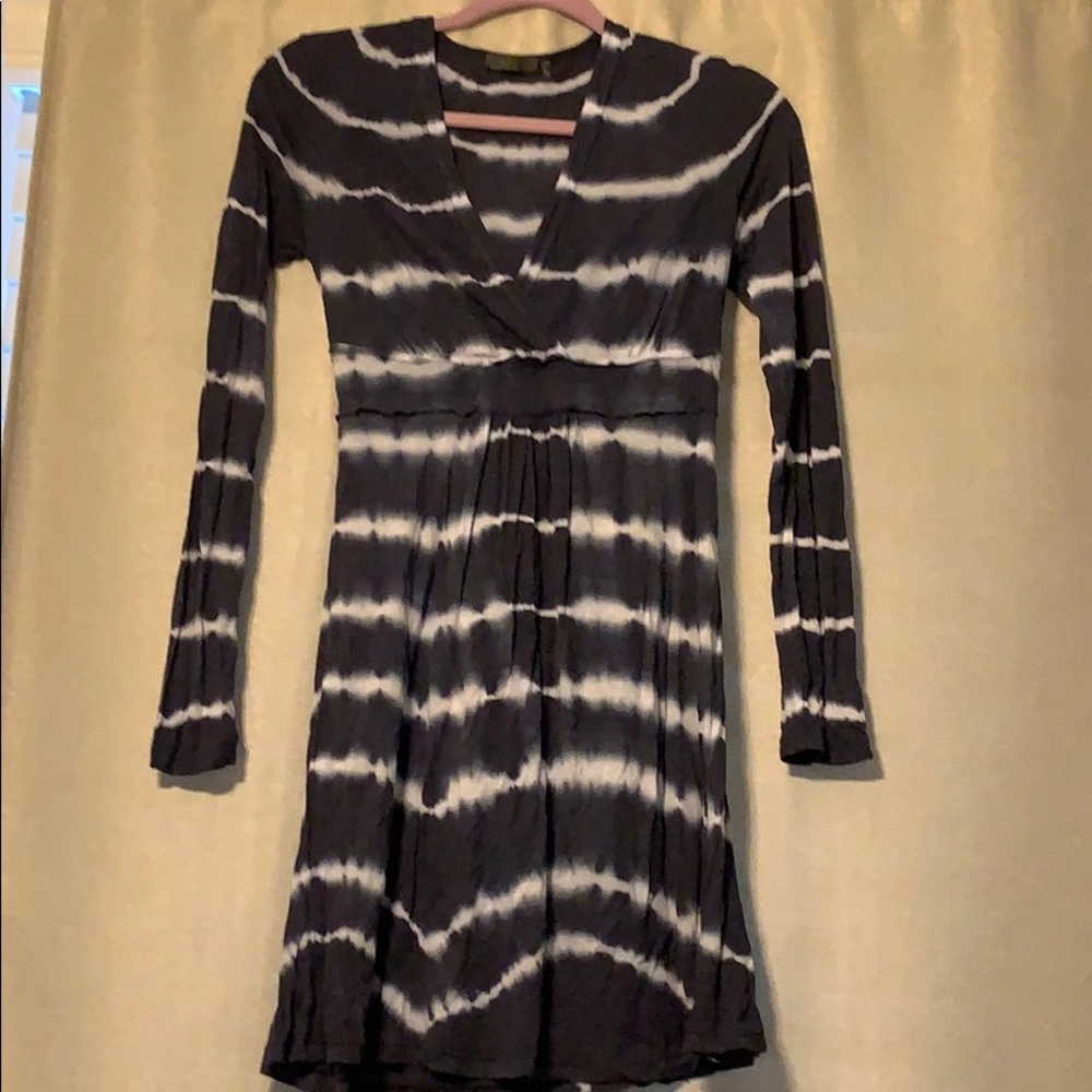 Long sleeve tie dye dress